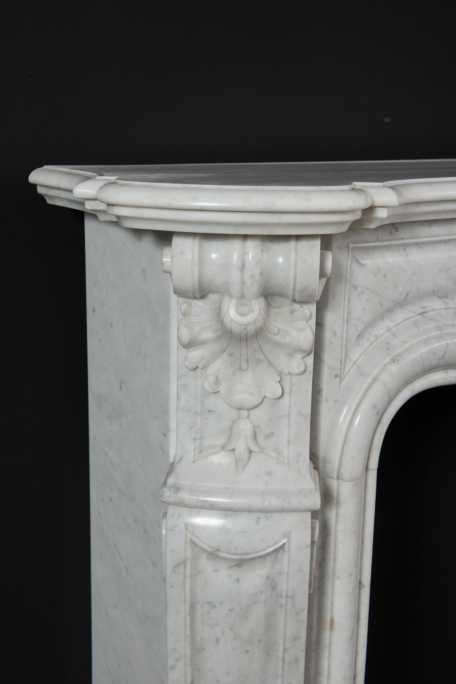 Beautiful Antique Louis XV Fireplace Mantel 1