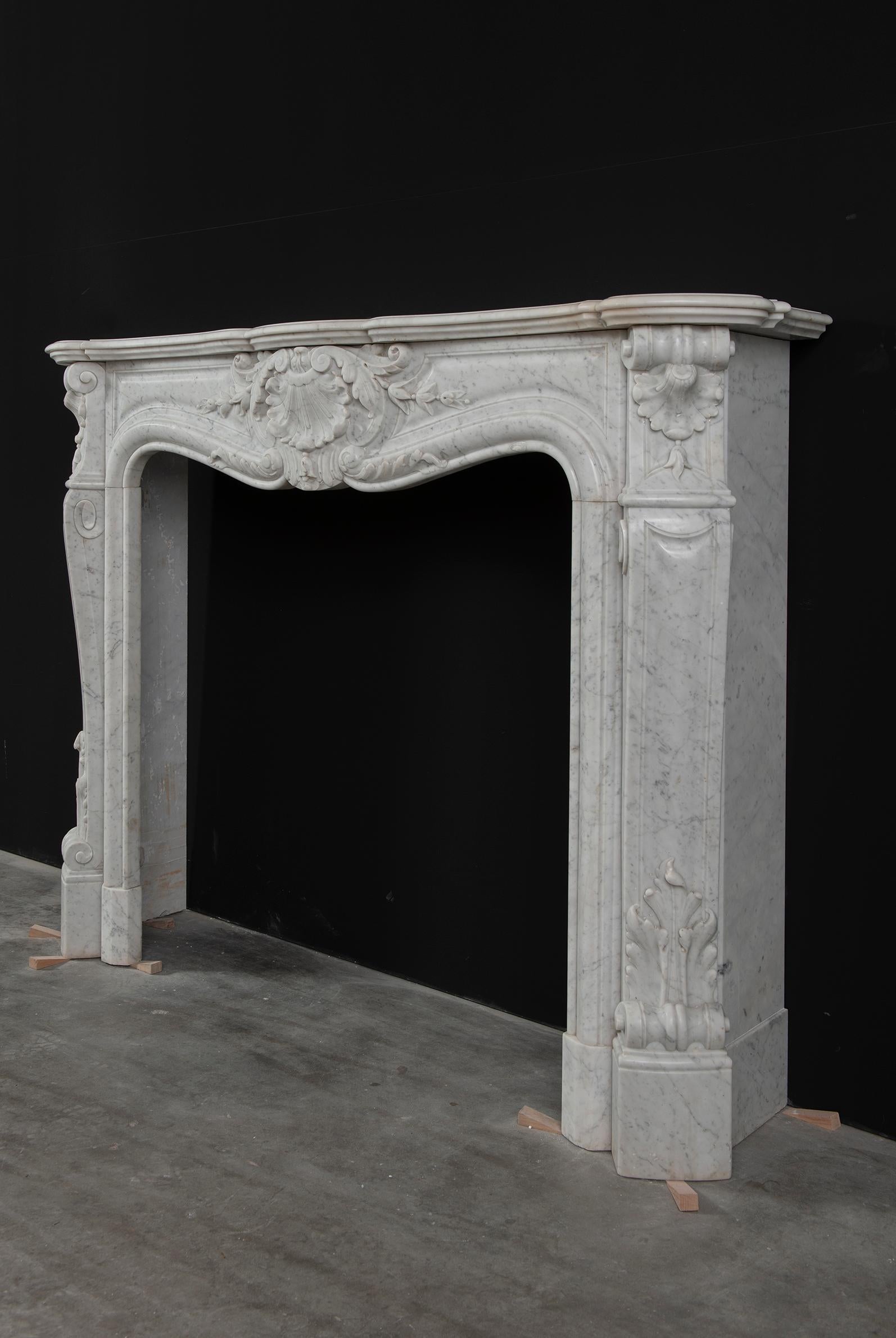 Beautiful Antique Louis XV Fireplace Mantel 2