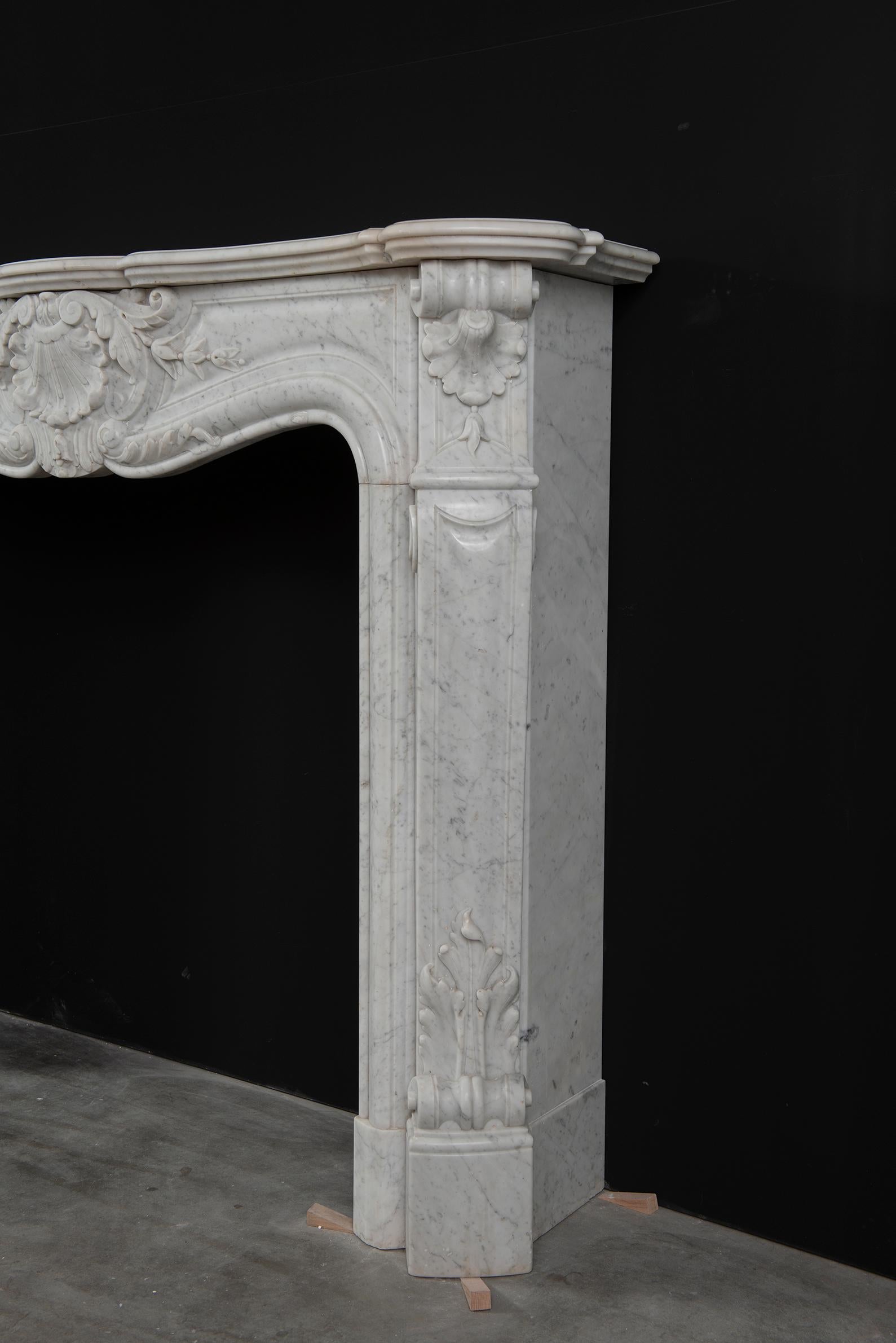 Beautiful Antique Louis XV Fireplace Mantel 3