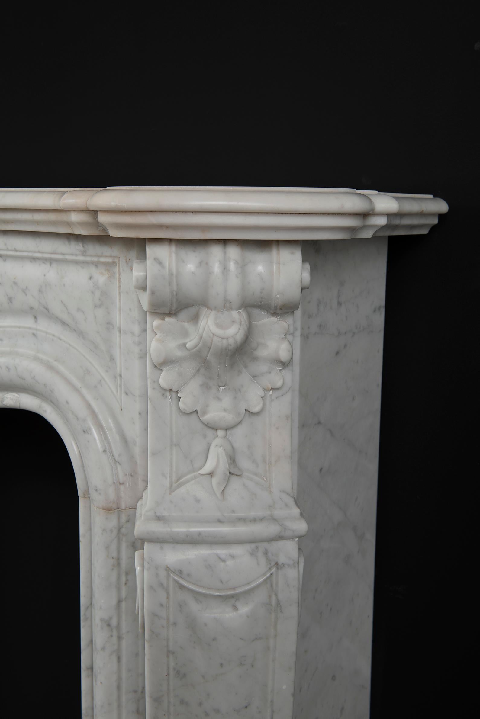 Beautiful Antique Louis XV Fireplace Mantel 4