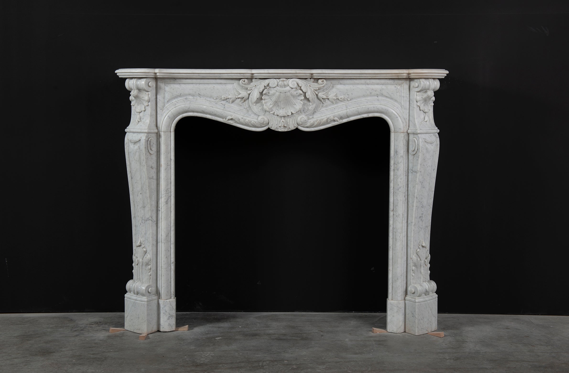 Beautiful Antique Louis XV Fireplace Mantel