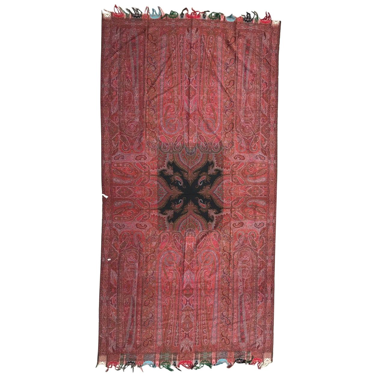 Beautiful Antique Lyonnais Kashmir Shawl