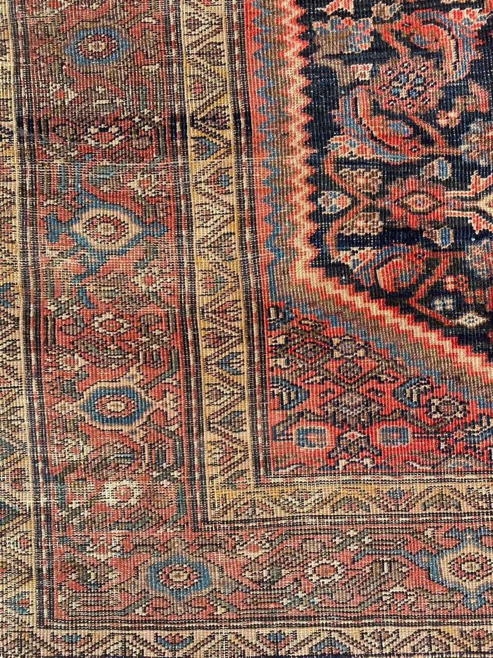 Asian Bobyrug’s Beautiful Antique Mahal Ferahan Rug For Sale