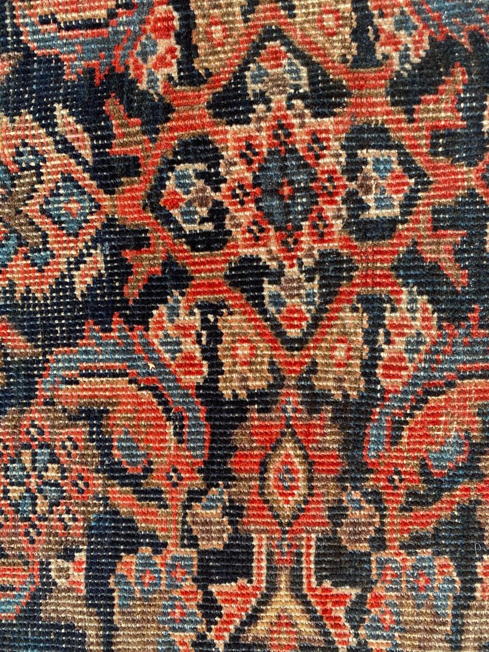 19th Century Bobyrug’s Beautiful Antique Mahal Ferahan Rug For Sale