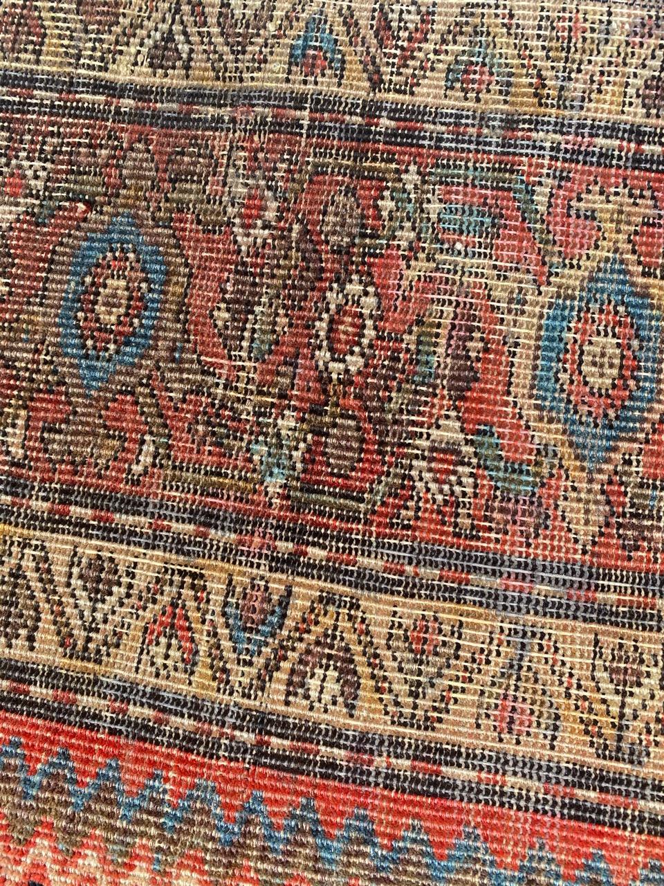 Cotton Bobyrug’s Beautiful Antique Mahal Ferahan Rug For Sale