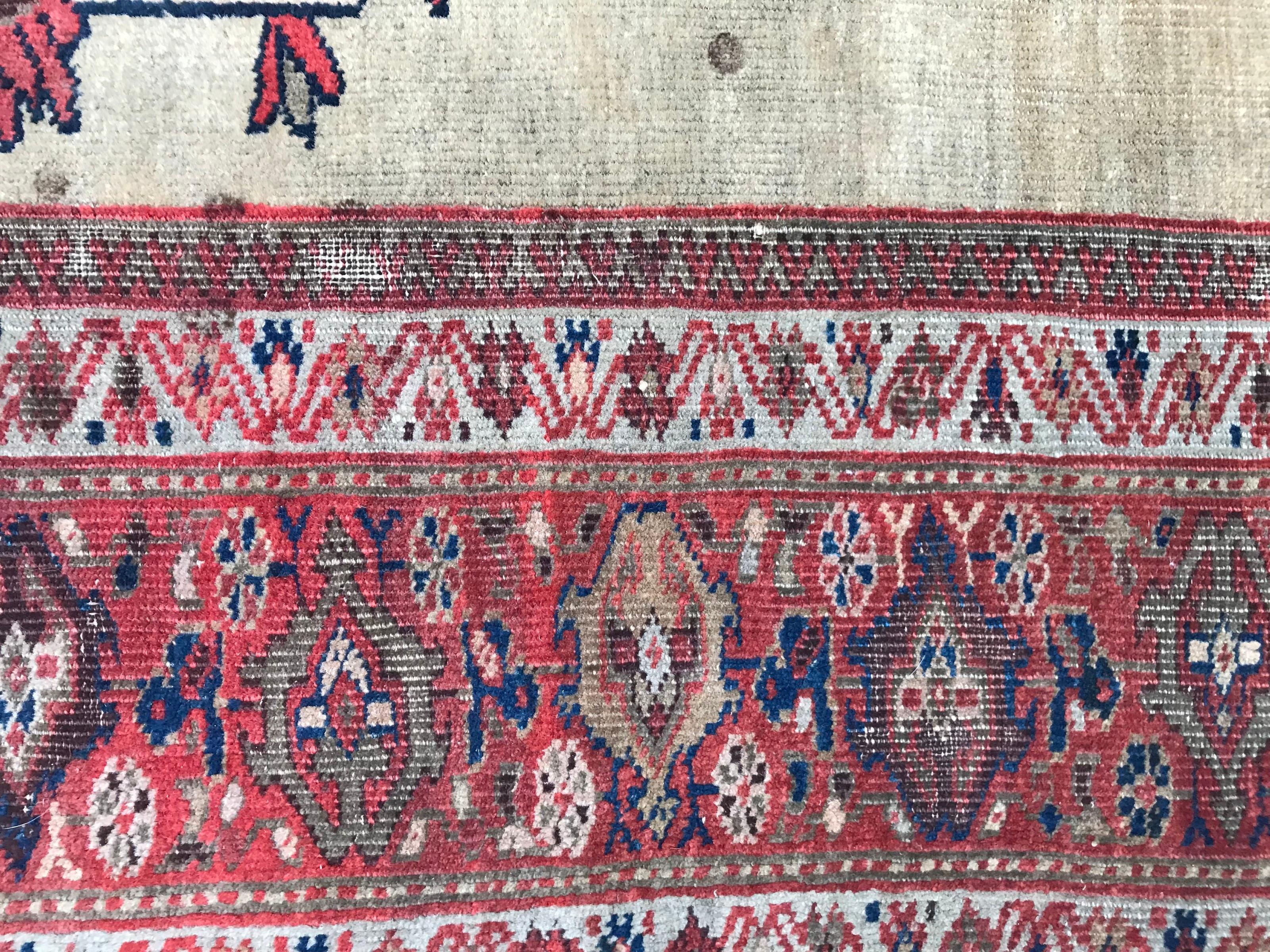 Beautiful Antique Mahal Rug For Sale 5