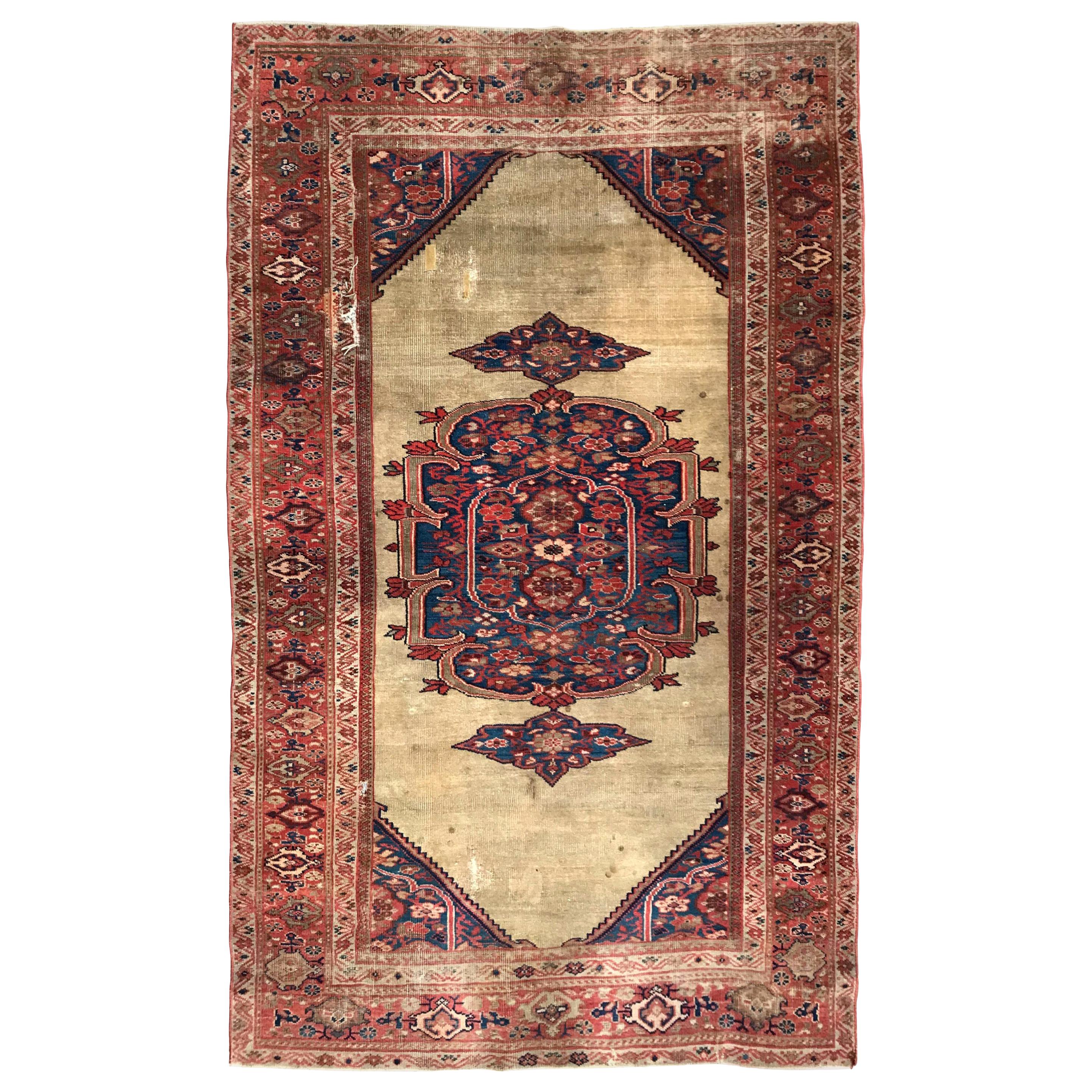 Beautiful Antique Mahal Rug For Sale