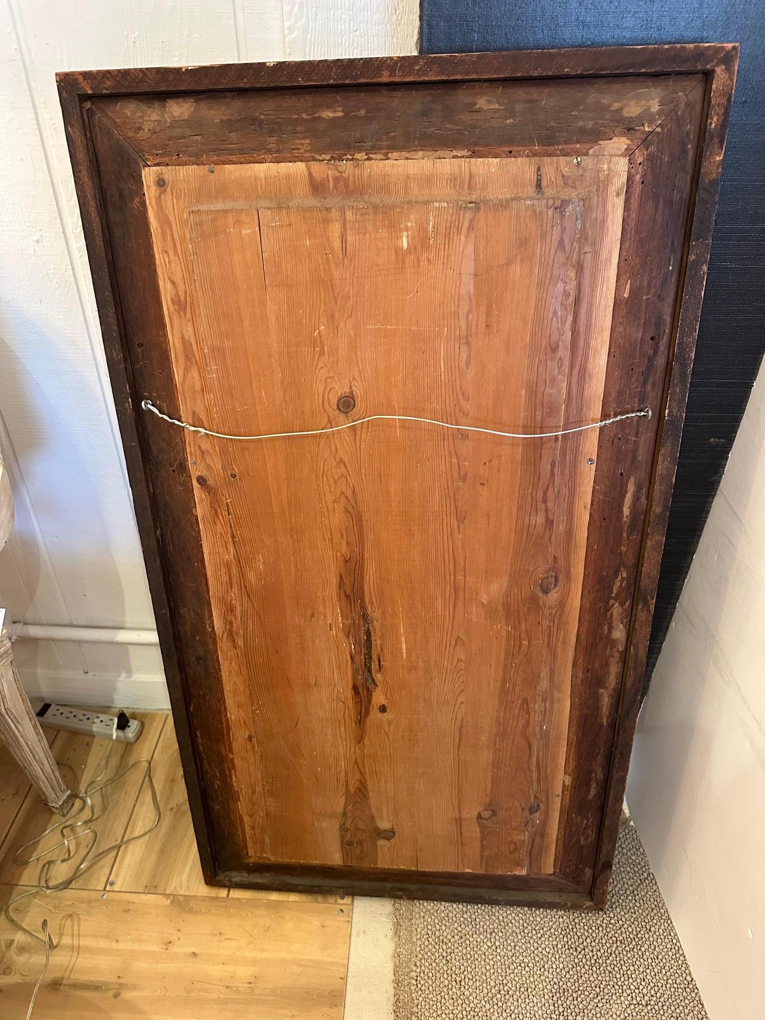 Beautiful Antique Mahogany & Gilded Mirror For Sale 5