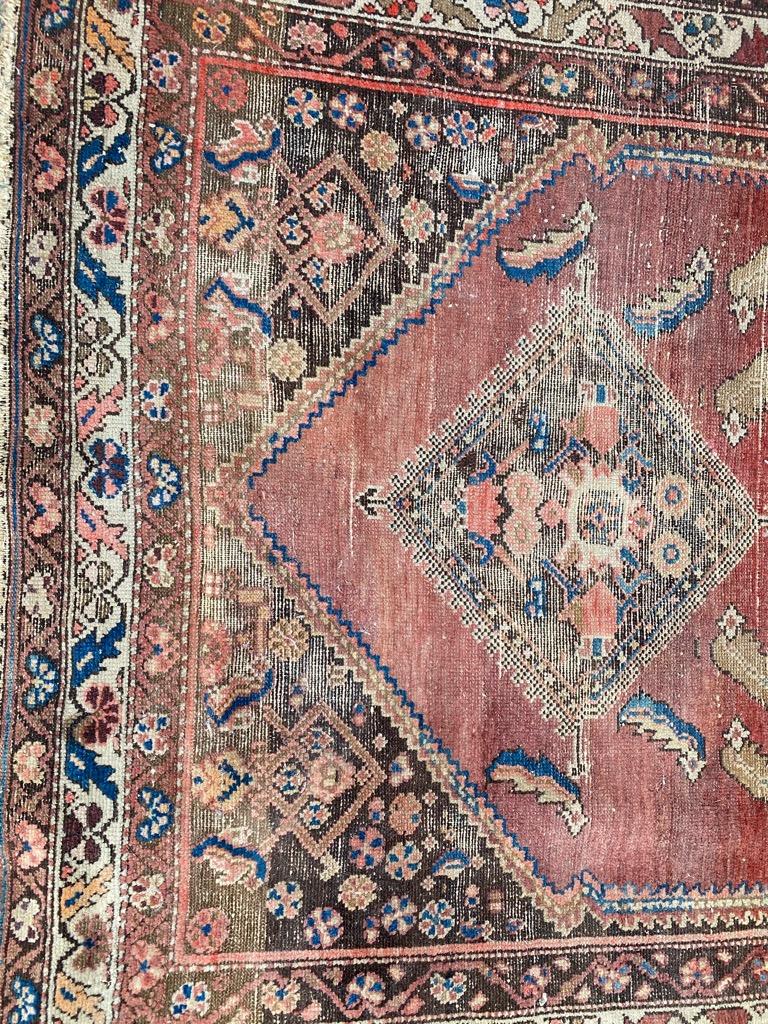 Beautiful Antique Malayer Rug In Fair Condition In Saint Ouen, FR