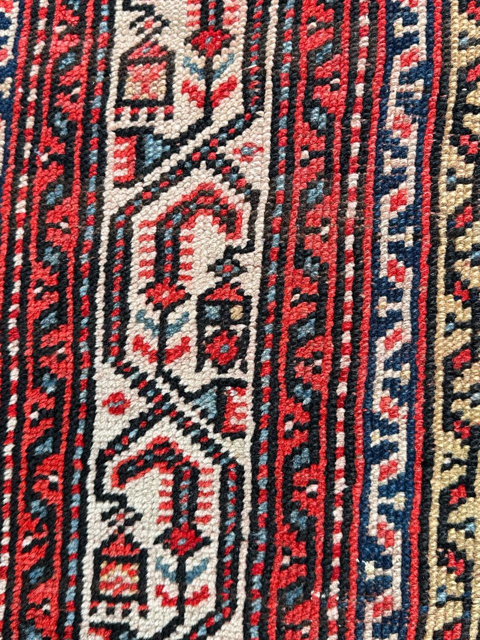 Bobyrug’s Beautiful Antique Malayer Runner  In Good Condition For Sale In Saint Ouen, FR
