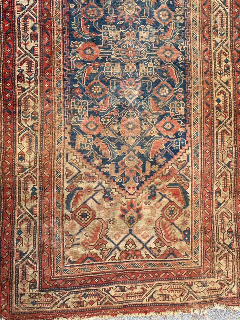 19th Century Beautiful Antique Malayer Runner For Sale