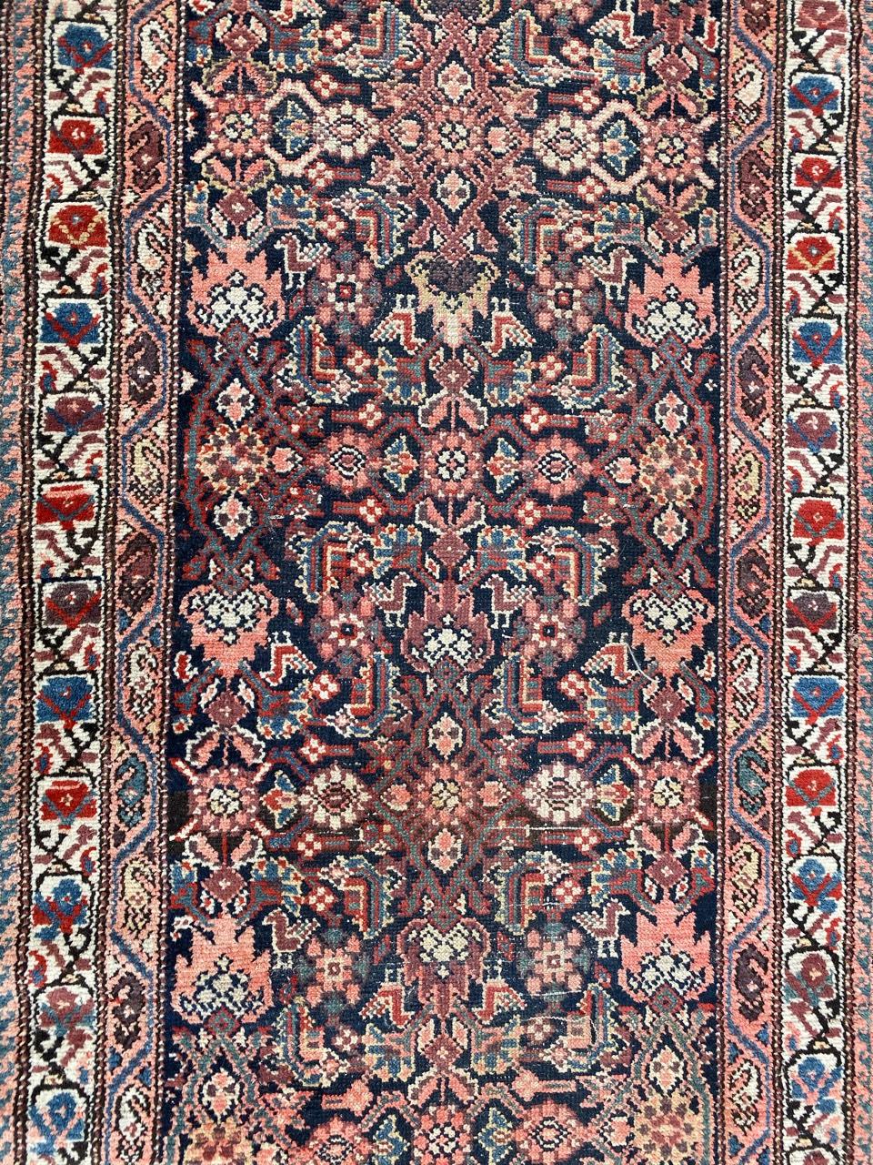 19th Century Bobyrug’s Beautiful Antique Malayer Runner For Sale
