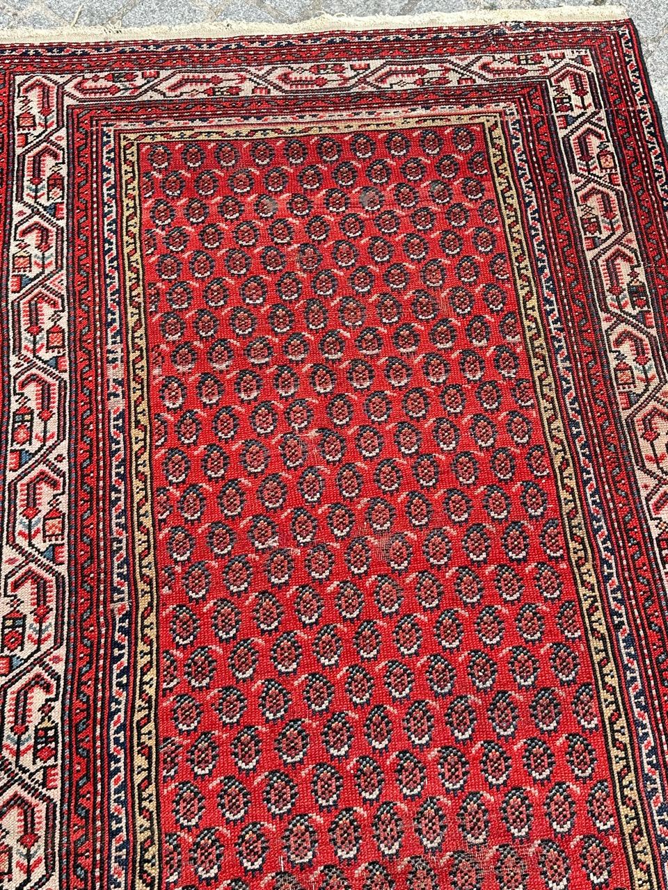 Cotton Bobyrug’s Beautiful Antique Malayer Runner  For Sale