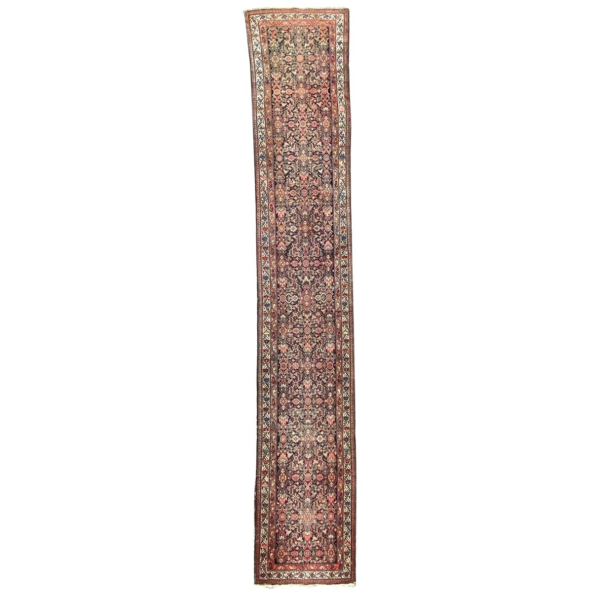 Bobyrug’s Beautiful Antique Malayer Runner For Sale