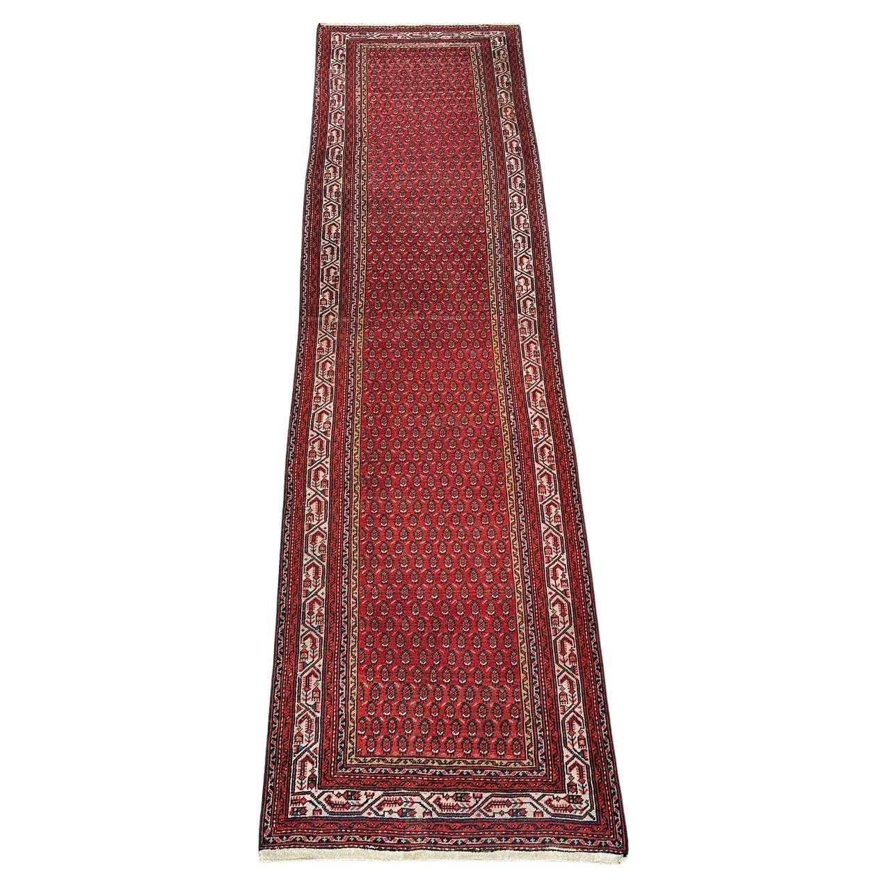 Bobyrug’s Beautiful Antique Malayer Runner  For Sale