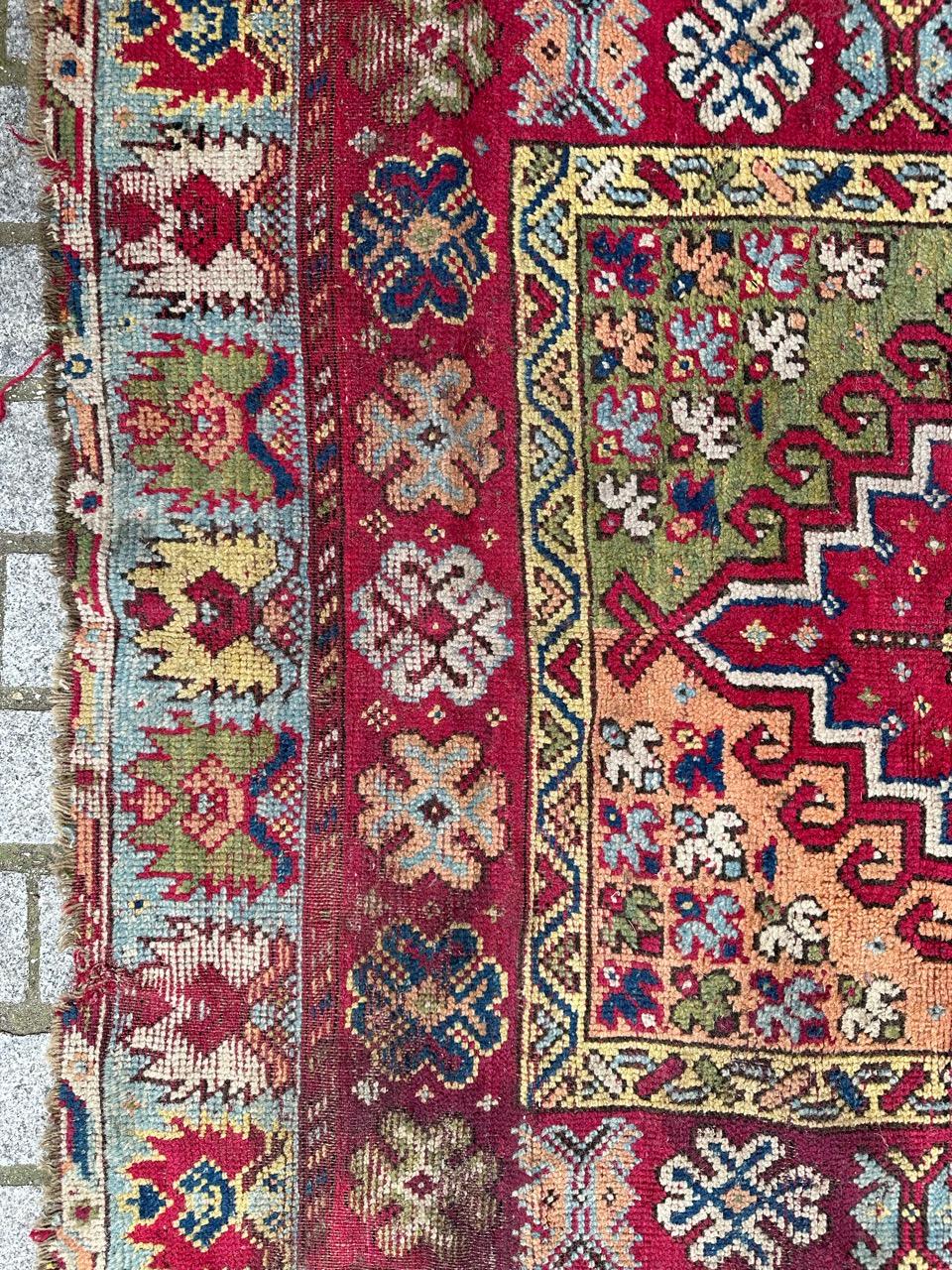 Tribal Bobyrug’s Beautiful antique Moroccan Rabat rug  For Sale