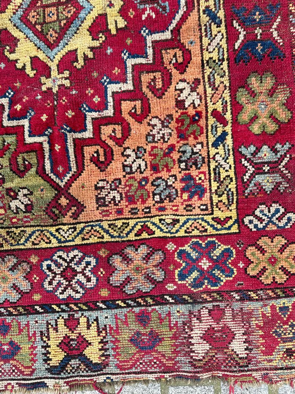 Bobyrug's Schöner antiker marokkanischer Rabat-Teppich  im Zustand „Relativ gut“ im Angebot in Saint Ouen, FR