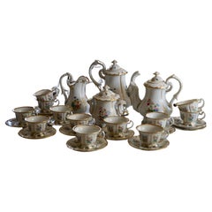 Beautiful Retro Old Paris Porcelain Coffee Tea service 1860-1880