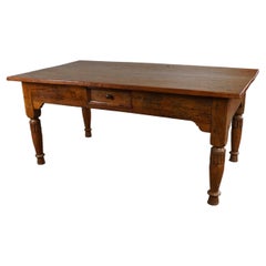 Beautiful Used ornate blonde dining table with special details
