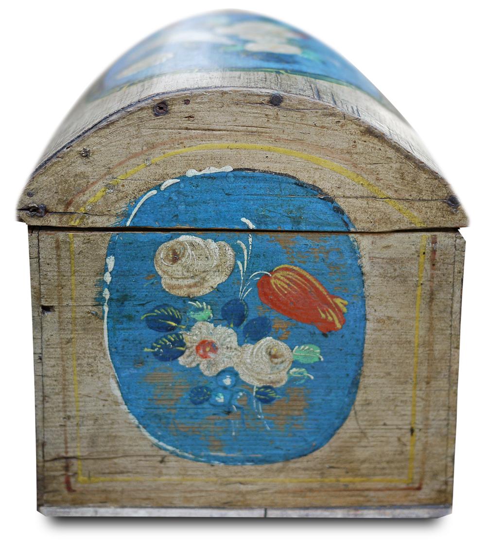 Italian Beautiful Antique Painted Table Box