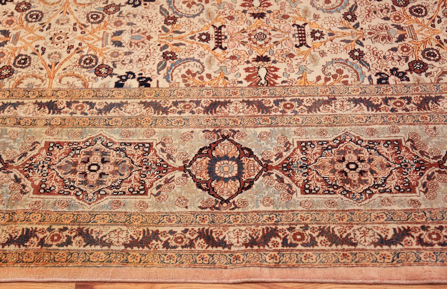 Wool Antique Persian Haji Jalili Tabriz Rug. 11 ft x 14 ft 8 in For Sale