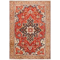 Beautiful Antique Persian Serapi Rug. Size: 12 ft. 3 in x 17 ft. 9 in