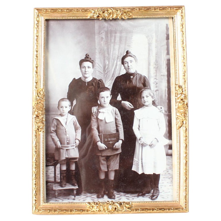 Beautiful Antique Picture Frame, Brass, Around 1880 For Sale at 1stDibs
