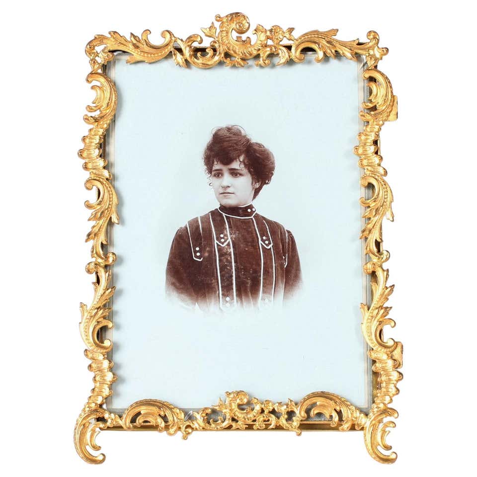 Historistic Picture Frame Fire Gilted with Glass, Vienna, Around 1890s ...