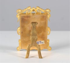 Beautiful Antique Picture Frame, Brass, Late 19th Century