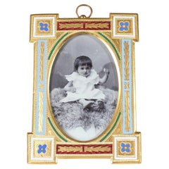 Beautiful Antique Picture Frame, Brass, Late 19th Century