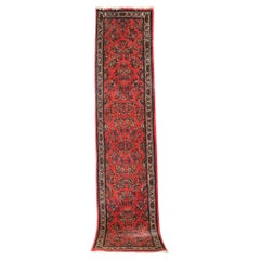 BEAUTiFUL ANTIQUE RED TURKISH CARPET HALLWAY RUNNER