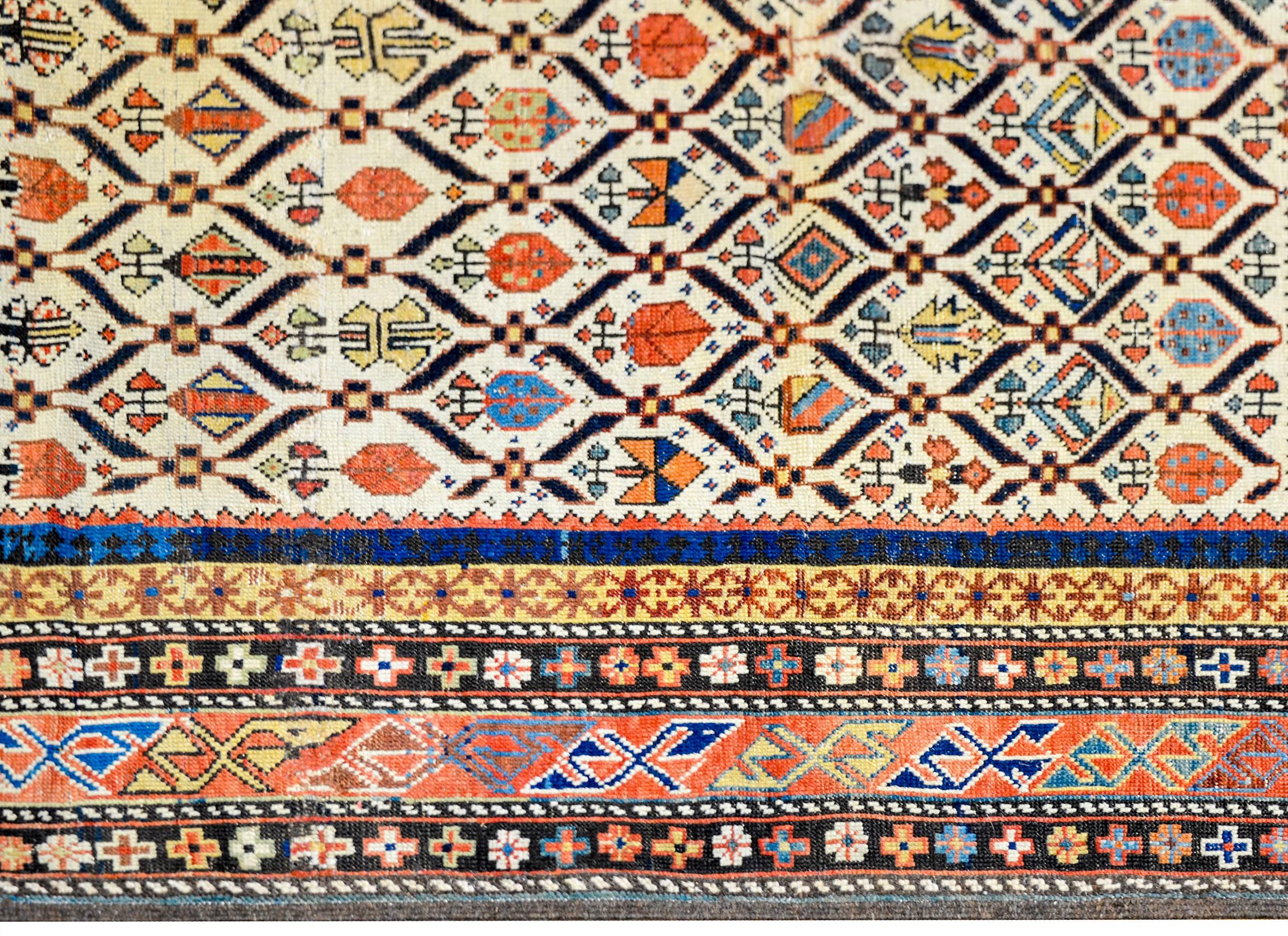 Azerbaijani Beautiful Antique Shirvan Prayer Rug For Sale