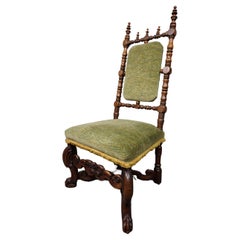 Belle chaise d'appoint antique, fin du 18e siècle