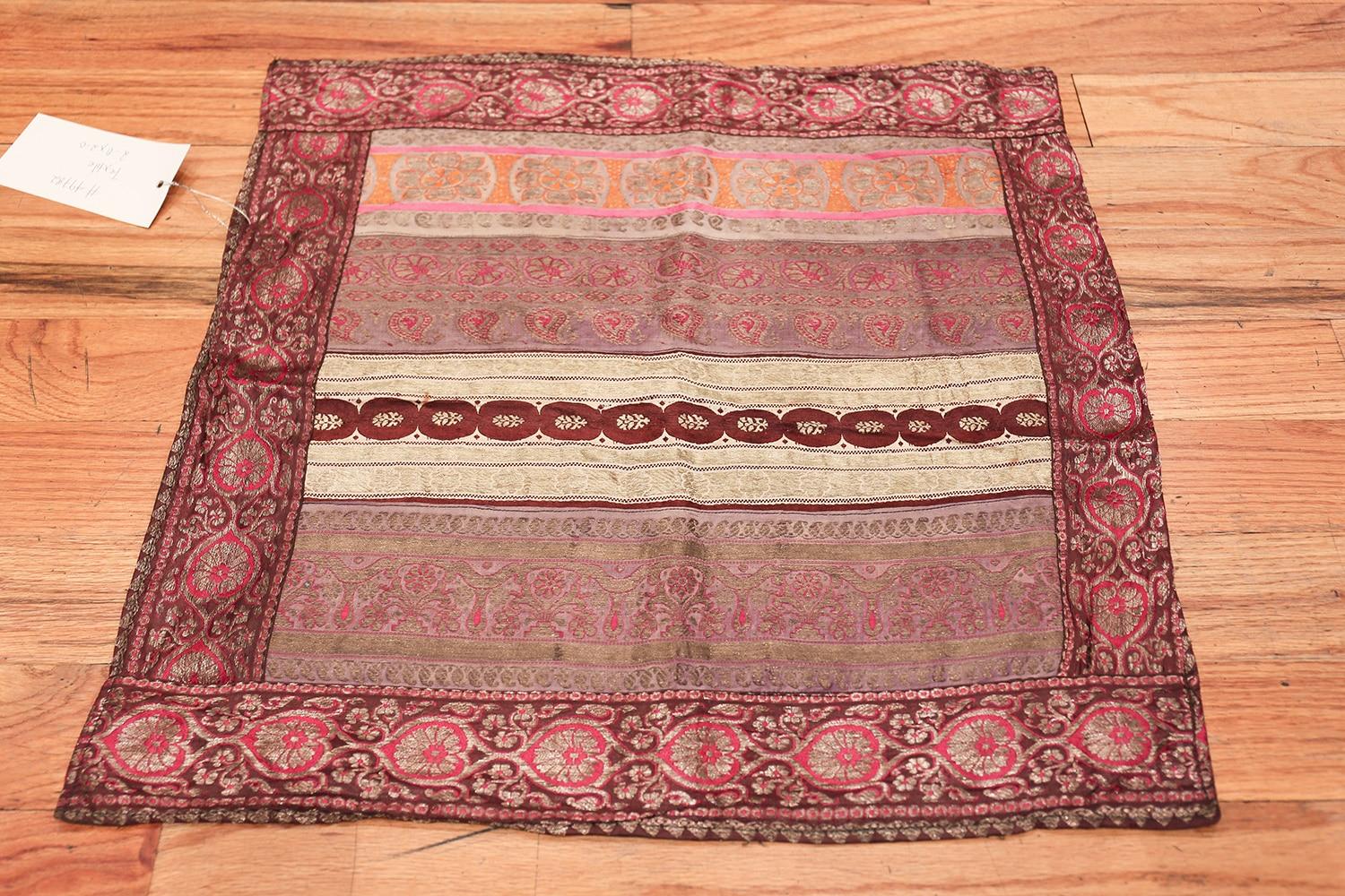Beautiful Antique Silk Persian Kerman Textile, Country of Origin / Rug Type: Persian Rug, Circa Date: Early 20th Century