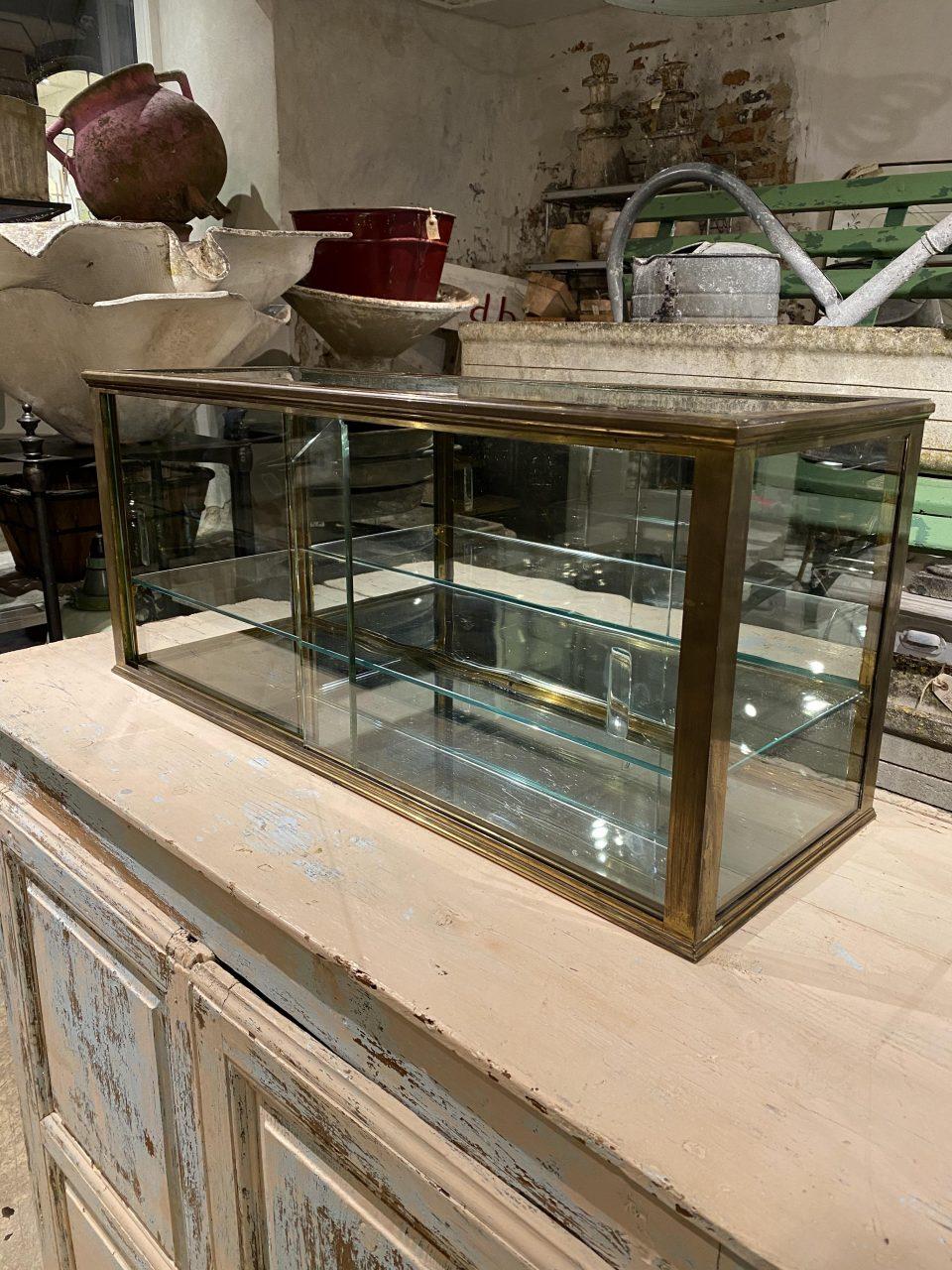 French Beautiful Antique Table Display Cabinet / Montre