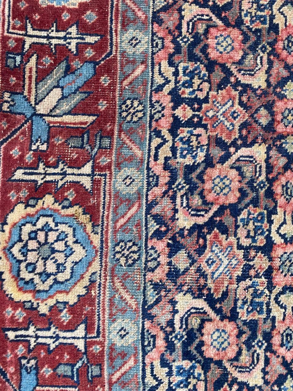 Hand-Knotted Bobyrug’s Beautiful Antique Tabriz Rug For Sale