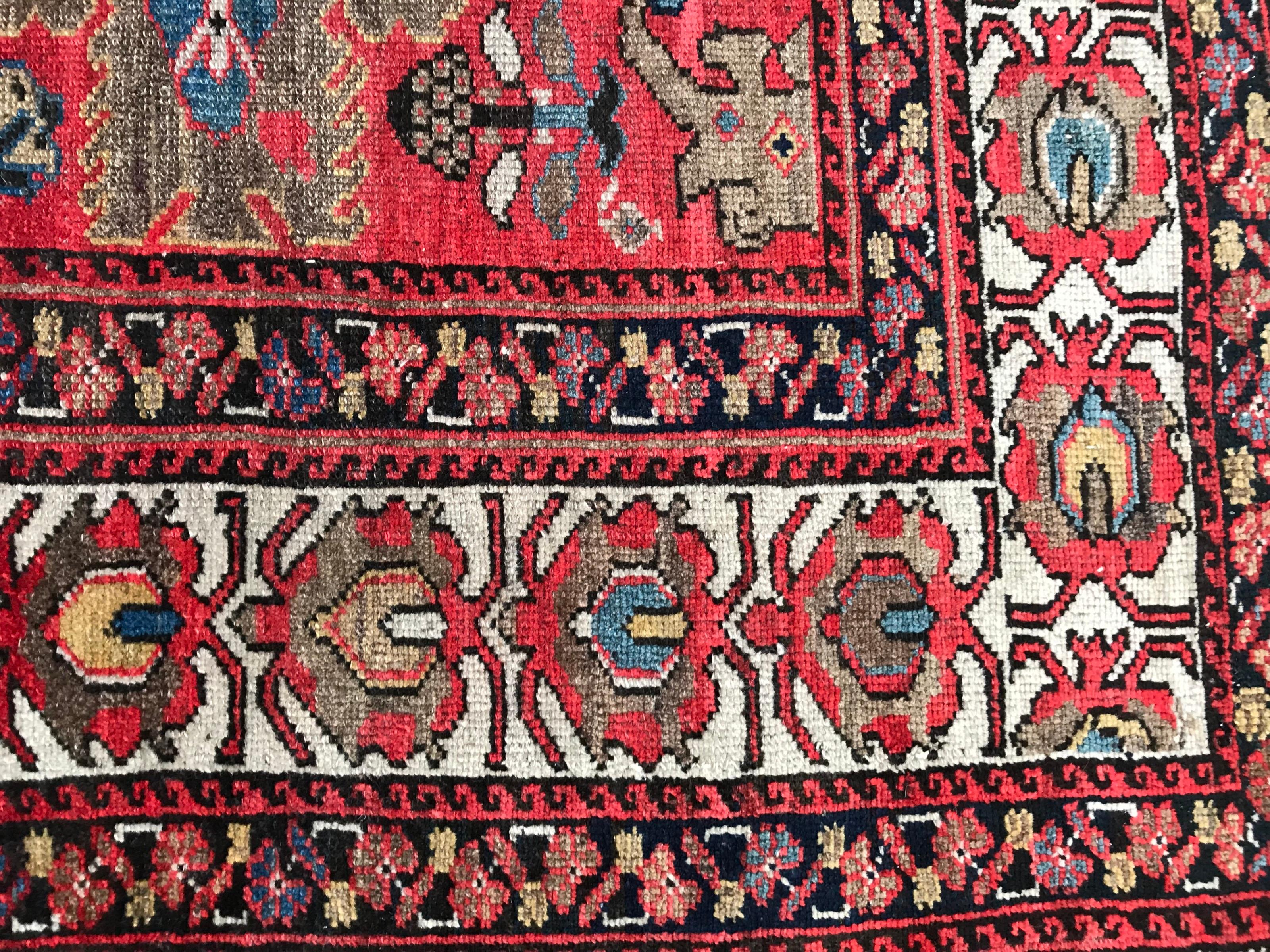 Beautiful Antique Tribal Malayer Style Rug For Sale 4