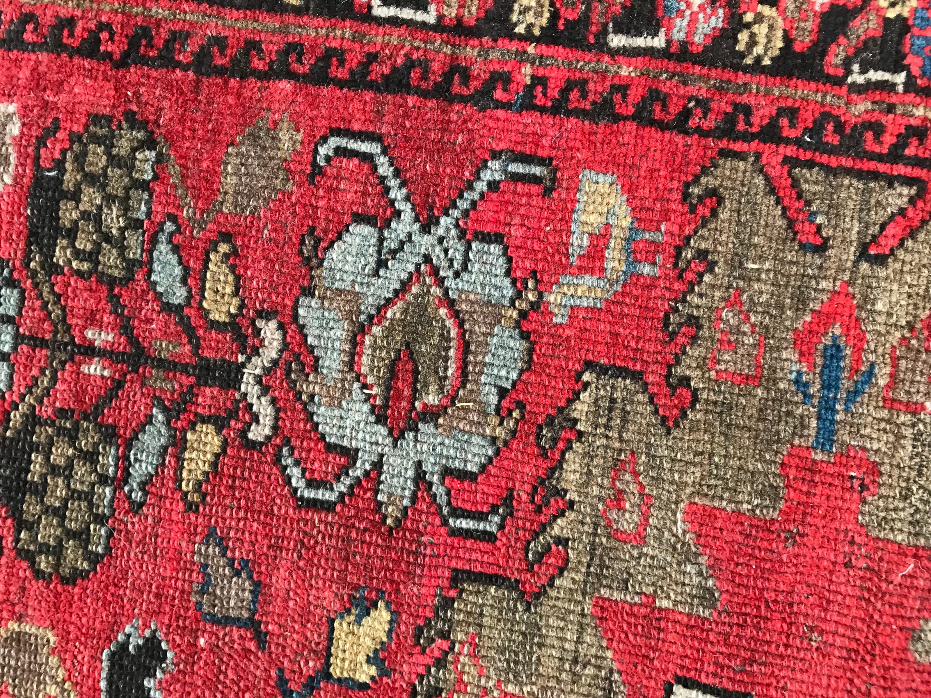 Beautiful Antique Tribal Malayer Style Rug For Sale 7