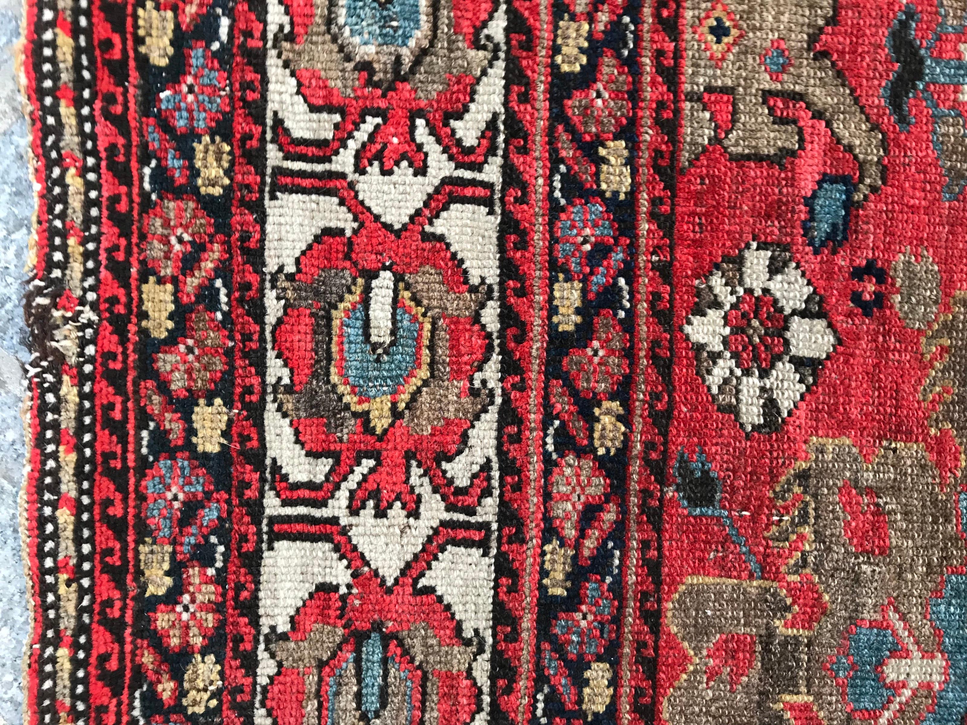 19th Century Beautiful Antique Tribal Malayer Style Rug For Sale