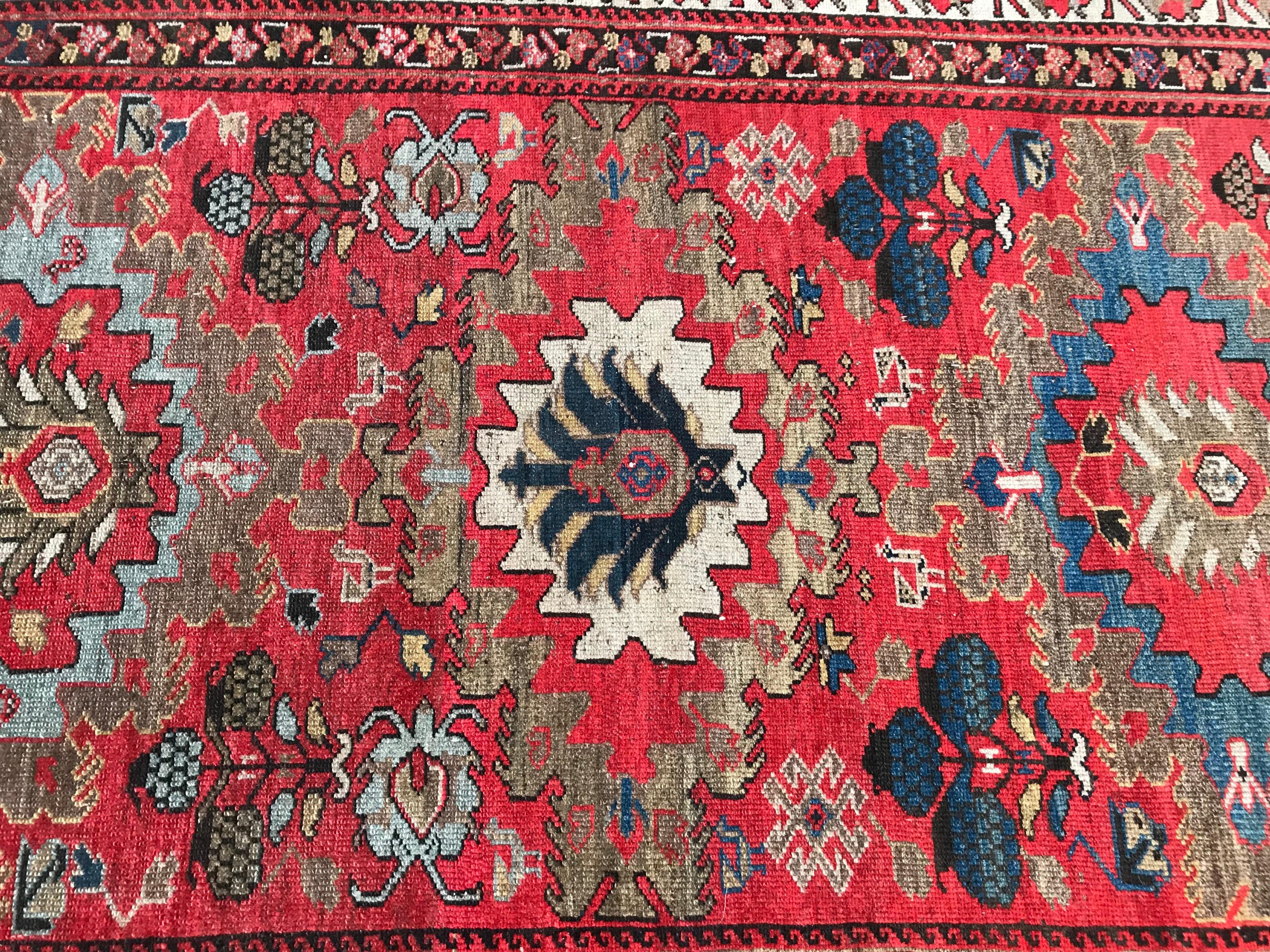 Beautiful Antique Tribal Malayer Style Rug For Sale 2