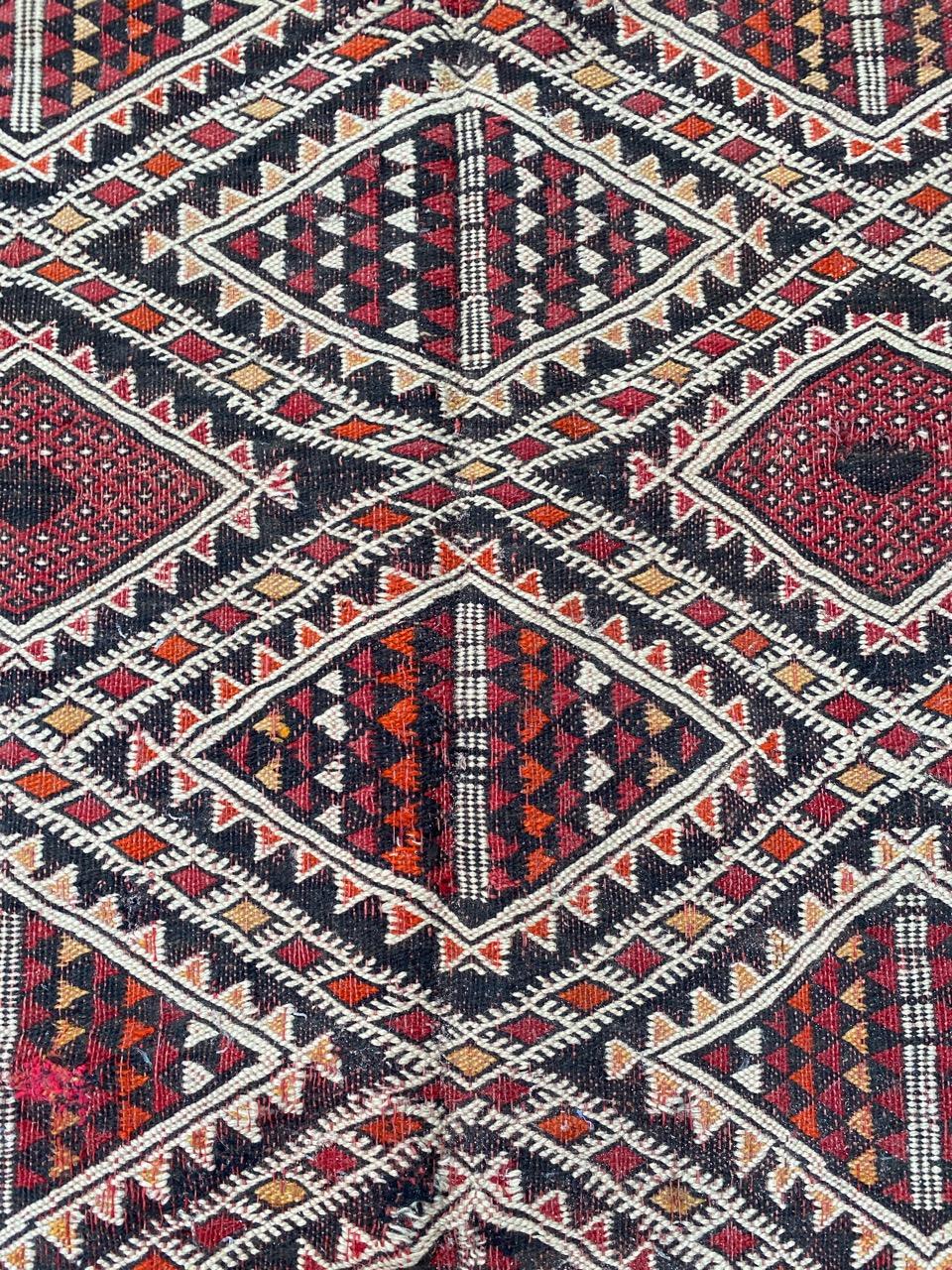 Beautiful Antique Tribal Moroccan Kilim For Sale 5