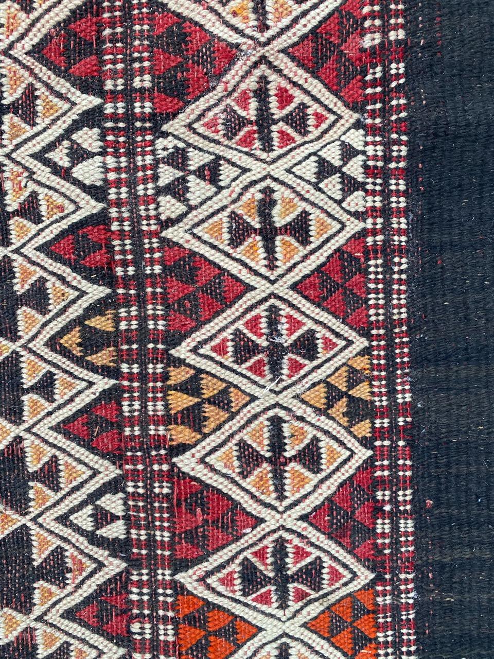 Beautiful Antique Tribal Moroccan Kilim For Sale 7