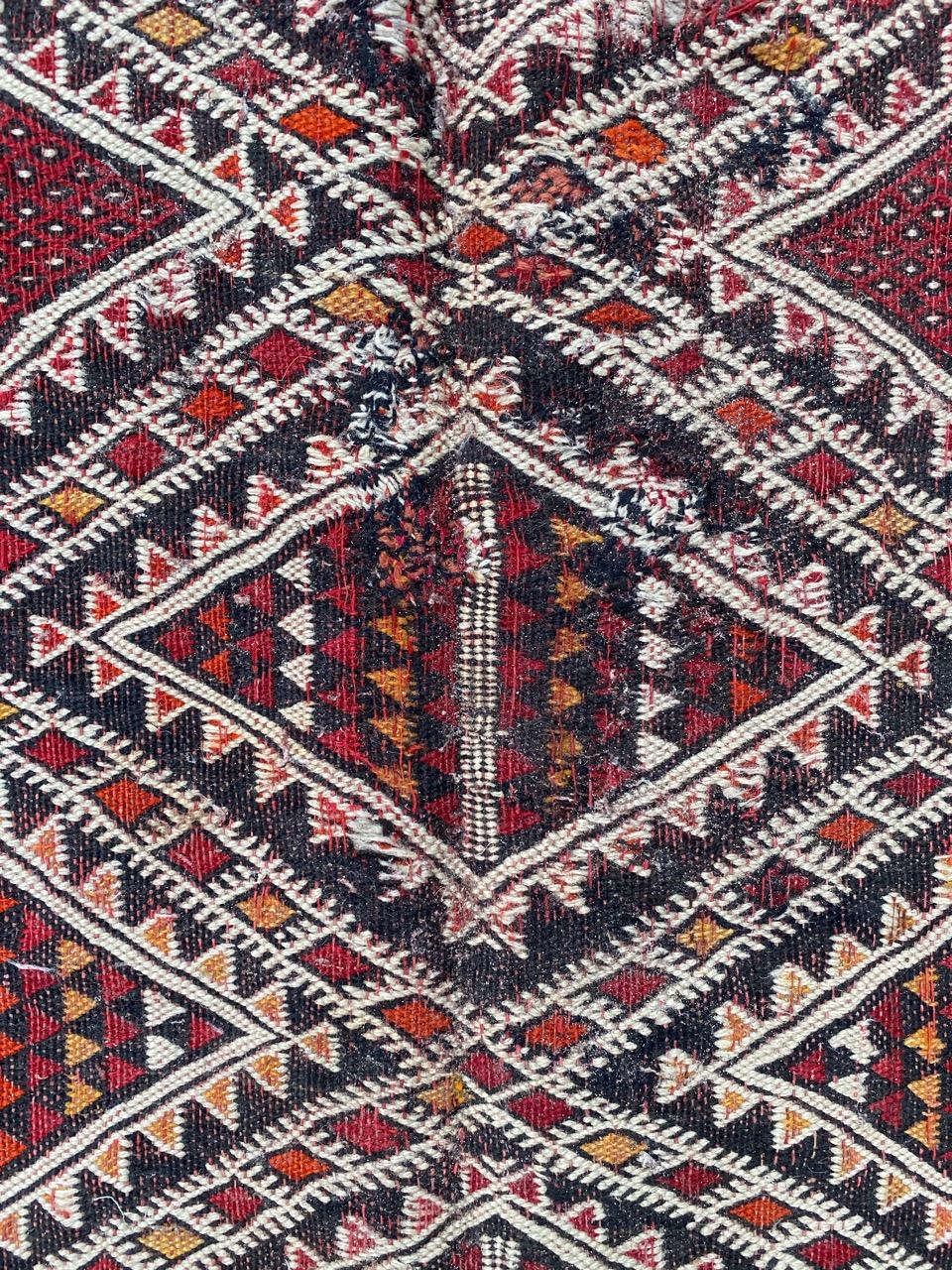 Beautiful Antique Tribal Moroccan Kilim For Sale 3