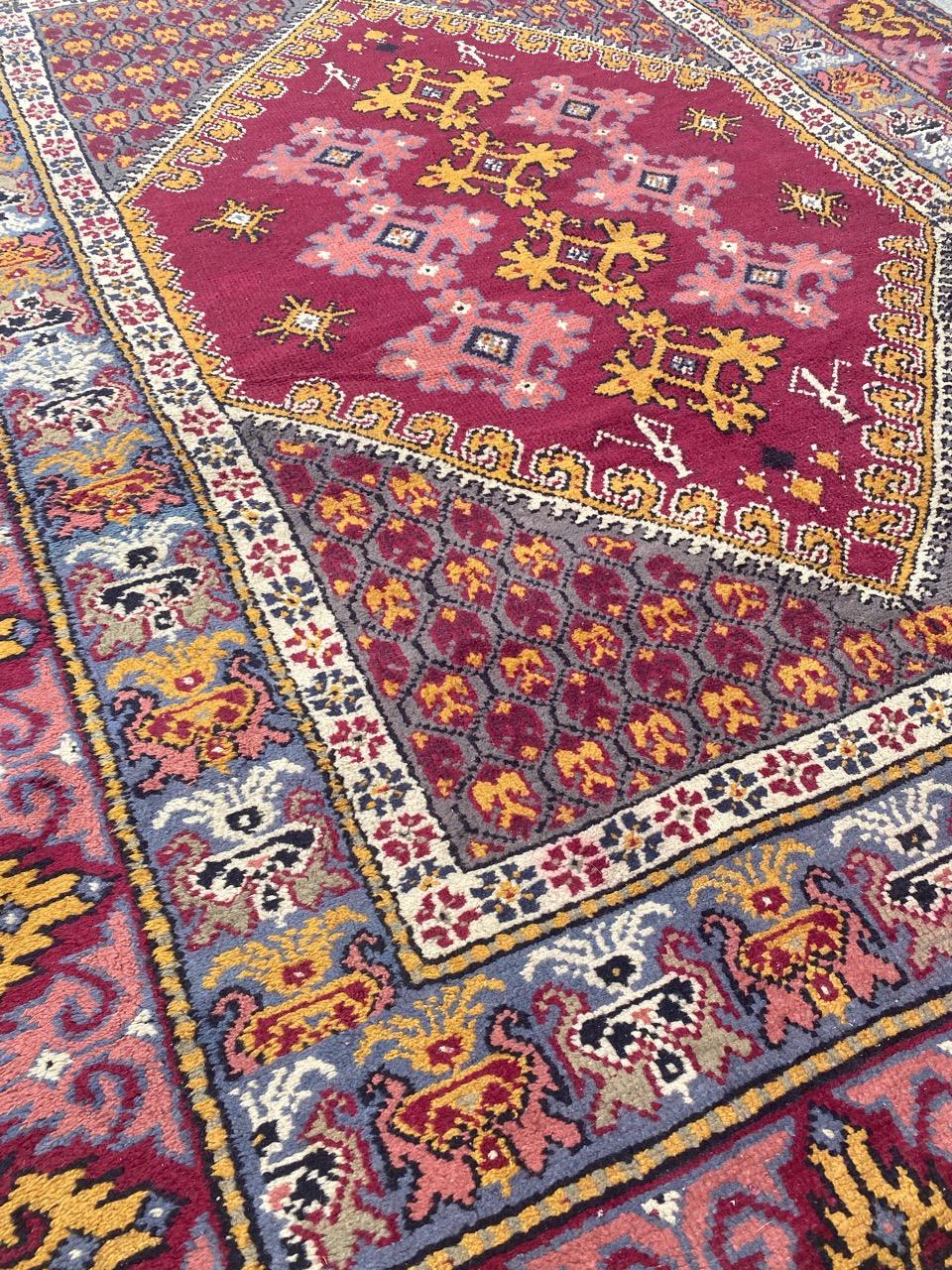 Beautiful Antique Tunisian Kairouan Rug For Sale 2