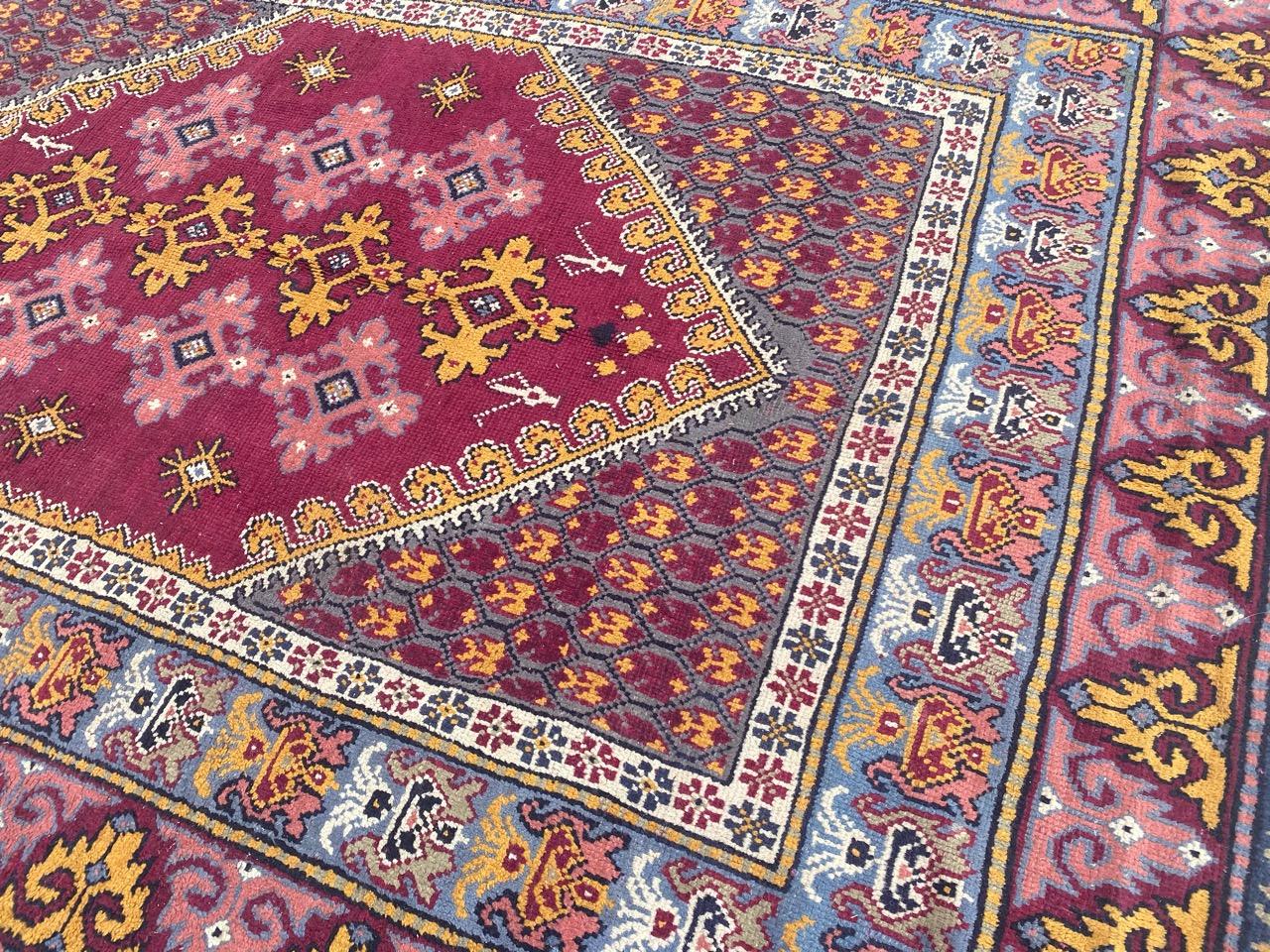 Beautiful Antique Tunisian Kairouan Rug For Sale 3