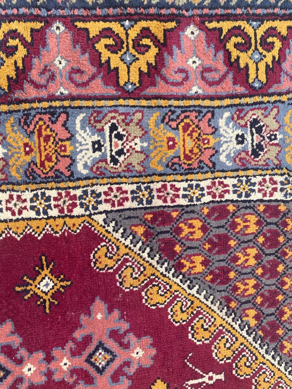 Tribal Beautiful Antique Tunisian Kairouan Rug For Sale