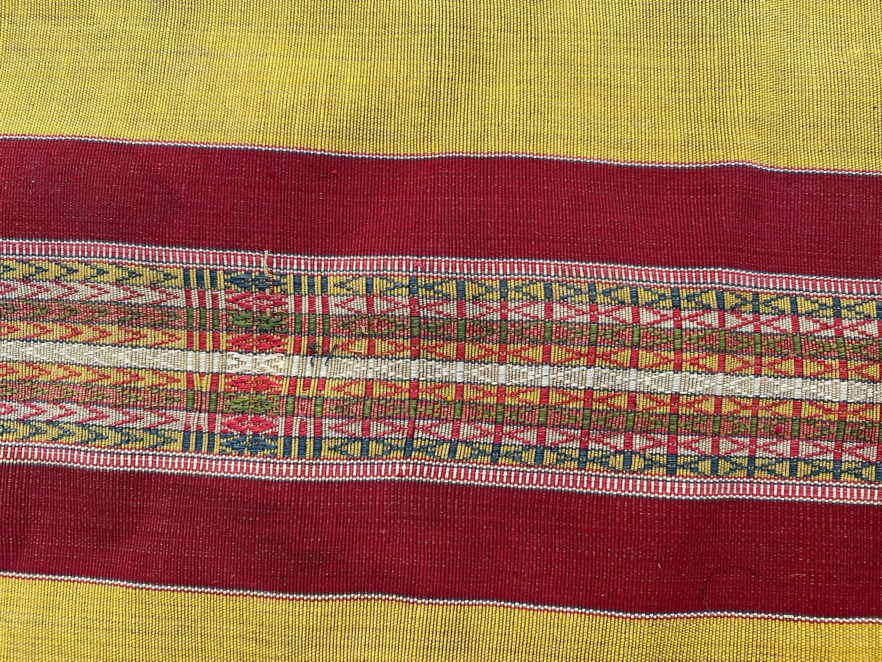 Tribal Bobyrug’s Beautiful Antique Tunisian Long Woven Tissue For Sale
