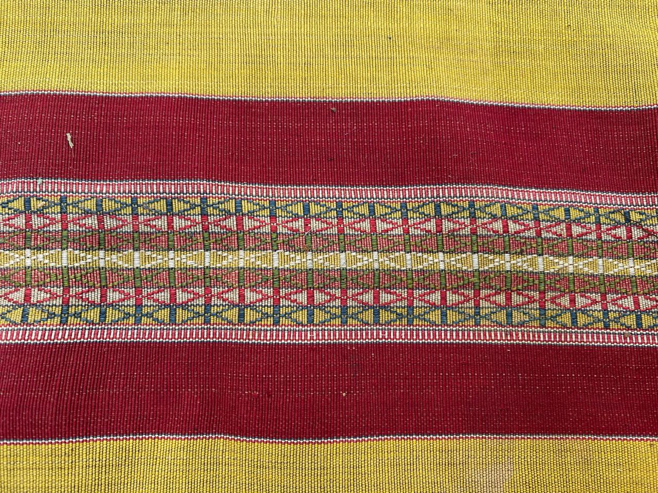Bobyrug’s Beautiful Antique Tunisian Long Woven Tissue In Good Condition For Sale In Saint Ouen, FR