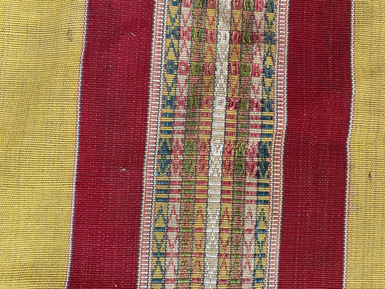 20th Century Bobyrug’s Beautiful Antique Tunisian Long Woven Tissue For Sale