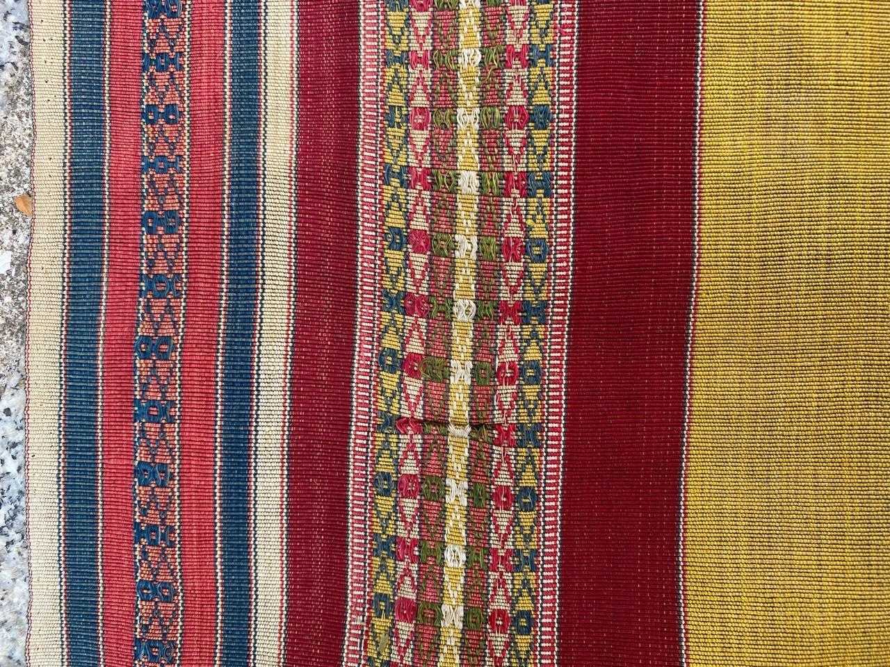 Bobyrug's Beautiful Antique Tunisian Long Woven Tissue (Gewebt) im Angebot